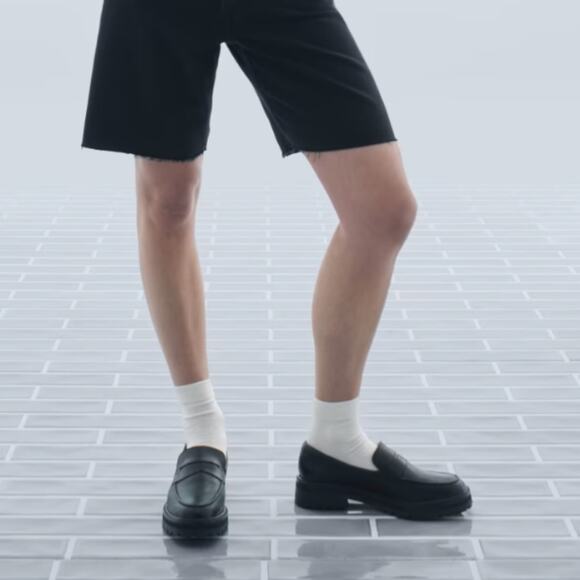 NEW Everlane The Lug Sole Chunky Platform Black Leather Loafers - Picture 11 of 11